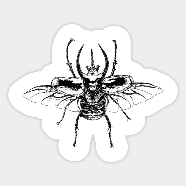 Scarab One Sticker by Sy Gibbon